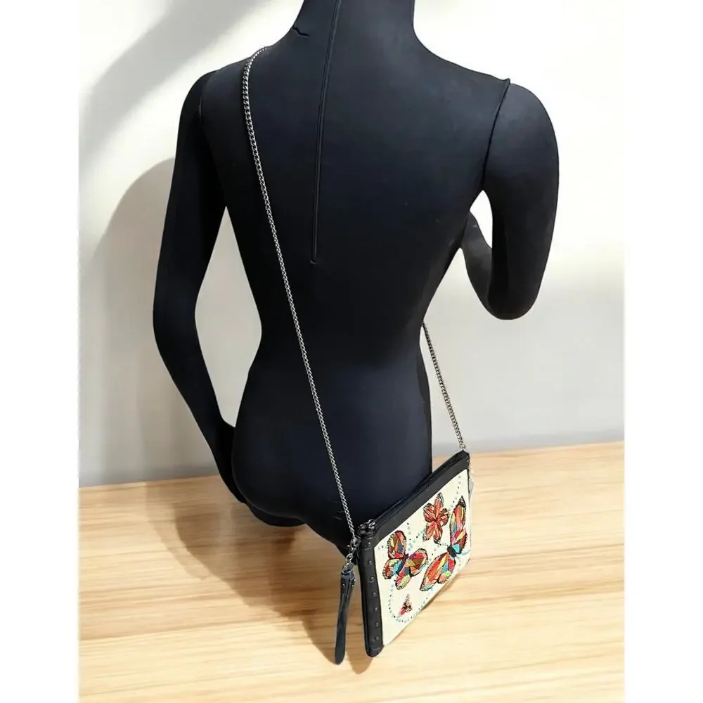 NWT Mary Frances Bag #S001-952 “Flutter” Beaded Bag
